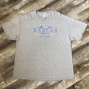 Vintage Nascar Grey Short Sleeve Tee Casual Wear